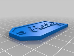 meine kundengebundener personifizierter parametric Geschenk-tags, benutzerdefinierte remix Zeichen logos 3d print model - Mito3D