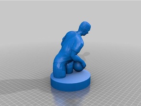 bowling-Mann 3d drucken euihwan Mensch Skulpturen sport Sport 3d print model - Mito3D