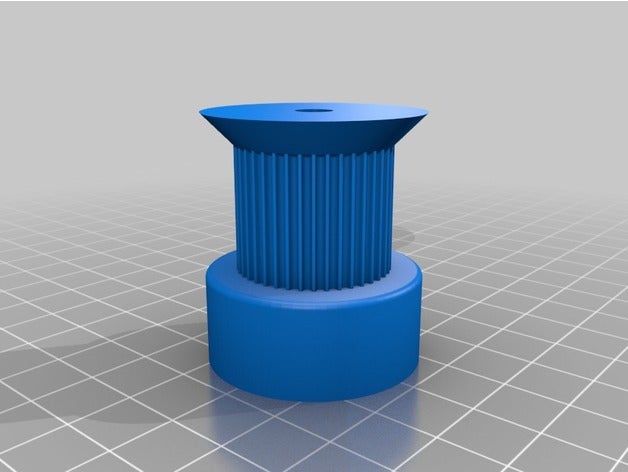 my customized parametric pulley lots tooth profiles 3d printer parts 3D print model - Mito3D