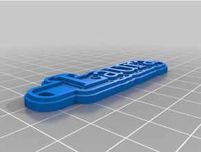 laura4 llaveros personalizado 3d print model - Mito3D