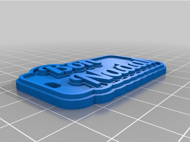 bon nadal Anahtarlık özelleştirilmiş 3D print model - Mito3D