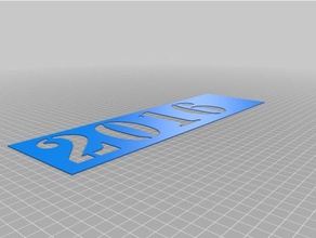 trofeo anno i segni loghi personalizzato 3d print model - Mito3D