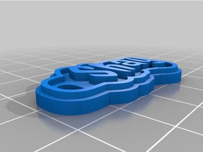 shay tag keychain keychains customized 3d print model - Mito3D