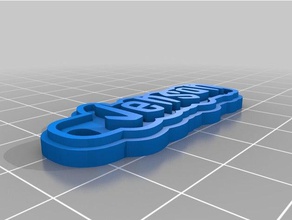 jenson tag keychain keychains customized 3d print model - Mito3D