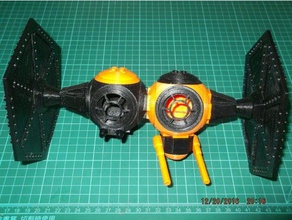 lego&copy compatible cravate de l'hélicoptère combat plus les jouets jeux construction lego star wars tie fighter 3d print model - Mito3D