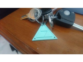 triforce keychain keychains filaflex legend zelda link 3d print model - Mito3D