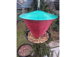 birdfeeder all'aperto giardino mangime per uccelli pet 3d print model - Mito3D