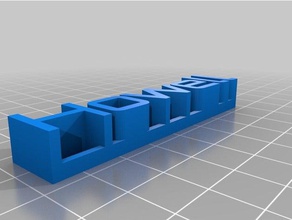 özel 3d isim plakası howell benim heykeller 3d print model - Mito3D