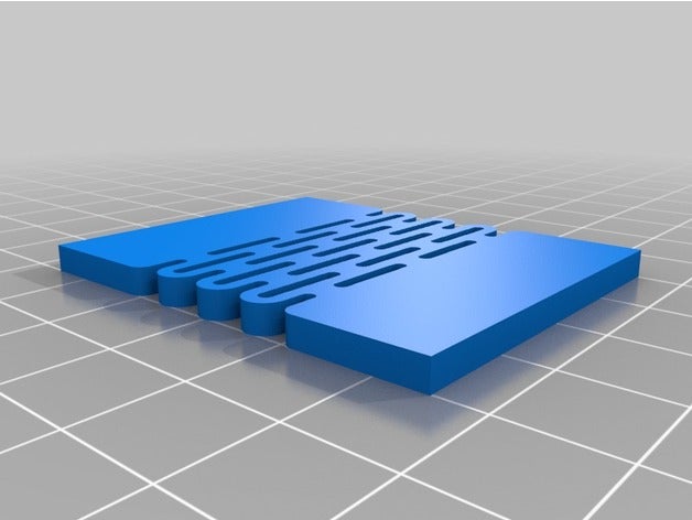 slotter Gitter Scharnier-Modul openscad engineering 3D print model - Mito3D