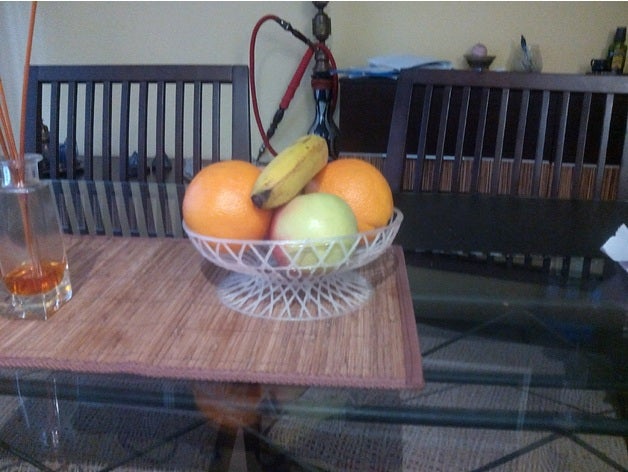 piatto di frutta cucina pranzo la decorazione il design fave casa struttura 3D print model - Mito3D