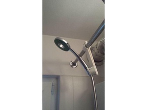 shower head holder horizontal bar bathroom accessories 3d print model - Mito3D