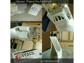 ultimaker original mais fanshroud 3d a impressora partes 3d print model - Mito3D