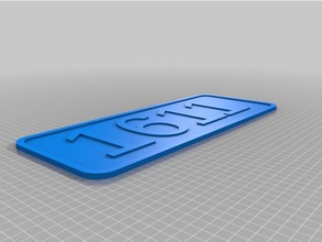 numbers household customized 3d print model - Mito3D