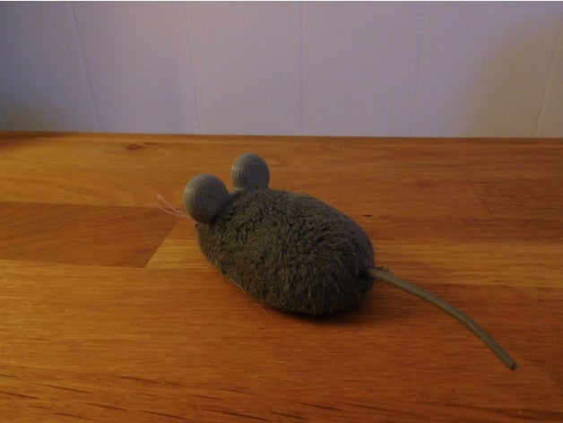 hex erro rato de brinquedo do gato substituição ouvidos animais estimação 3D print model - Mito3D