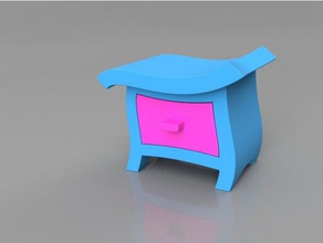 wonkey mesa-de-cabeceira recipientes cômoda dr seuss 3d print model - Mito3D