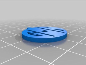 gn monograma pingente jóias personalizado 3d print model - Mito3D