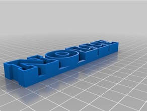 nolle text-Speicher Skulpturen angepasst 3d print model - Mito3D