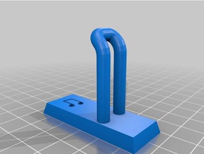 headphones hanger organization 3m command strips beats holder 3d print model - Mito3D
