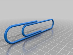 paper clip office supplies paperclip 3d print model - Mito3D
