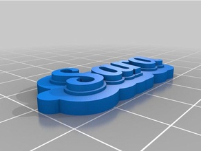 sara keychains customized 3d print model - Mito3D