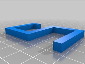 mi personalizados simple estante de gancho hogar 3d print model - Mito3D