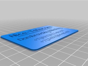 mes affaires personnalisés fabricant de la carte bureau 3d print model - Mito3D