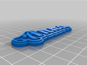 etiket Anahtarlık anna özelleştirilmiş 3d print model - Mito3D