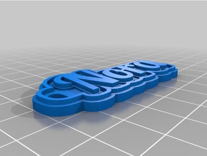 nora-nomnom Anahtarlık özelleştirilmiş 3d print model - Mito3D