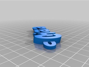 chiaras keyrings keychains customized 3d print model - Mito3D