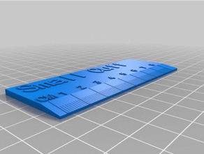 regla 1 de la oficina personalizado 3d print model - Mito3D