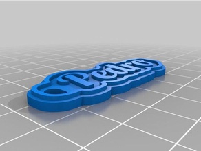 pedro keychains customized 3d print model - Mito3D