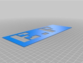 ef signs logos customized 3d print model - Mito3D