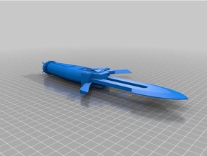 dk tahg props daga en klingon el cuchillo scifi star trek guerrero 3d print model - Mito3D