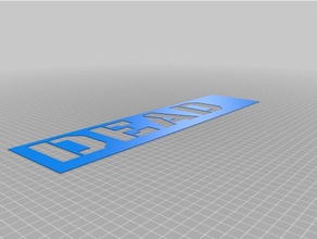 mortos sinais logotipos personalizado 3d print model - Mito3D