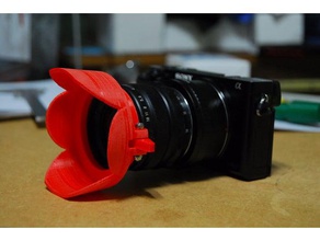 camera lens hood mir 1v 37mm nikkor 18-55mm 3d print model - Mito3D