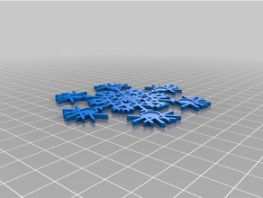 laney fiocco di neve 4 interattiva art personalizzato 3d print model - Mito3D