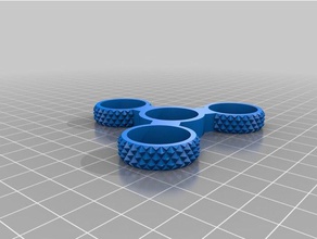 5cent trispinner mecânico brinquedos personalizado 3d print model - Mito3D