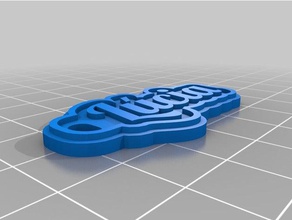 lucia Schlüsselanhänger angepasst 3d print model - Mito3D