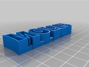 meu texto personalizado de armazenamento molly esculturas 3d print model - Mito3D