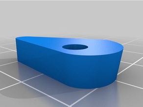 Glas-Bett Halterung 180 mm 3d Drucker Teile angepasst 3d print model - Mito3D