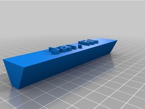 il mio desktop personalizzato targhetta i segni loghi 3d print model - Mito3D