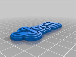 keychain jordi keychains customized 3d print model - Mito3D