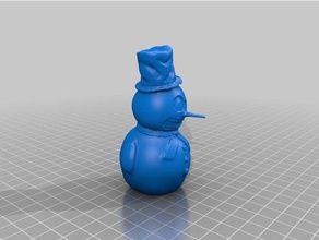 bonhomme de neige d'autres ornement jouet 3d print model - Mito3D