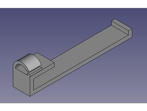 filament Halter anet a8 3d Drucker - Zubehör clip einfach frame wysiwyg 3d print model - Mito3D