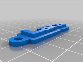 lara portachiavi i personalizzato 3d print model - Mito3D