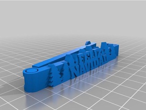 mi personalizados clip de la bolsa personalizador feliz navidad cocina comedor 3d print model - Mito3D