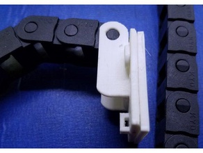 drag chain case mount 3d printer accessories cable quick release 3d print model - Mito3D