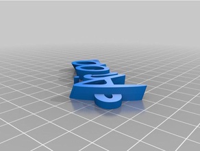 ariana - Schlüsselanhänger angepasst 3d print model - Mito3D