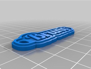 bruno keychains customized 3d print model - Mito3D