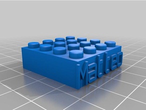 matteo lego construção brinquedos personalizado 3d print model - Mito3D